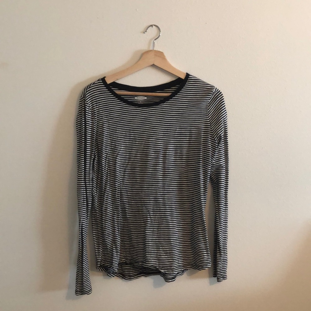 Striped long sleeve T-shirt